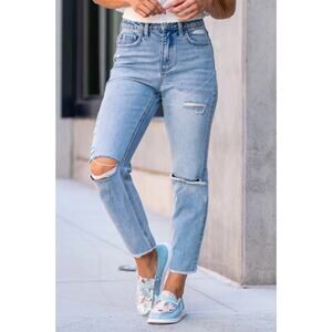 Vervet Flying Monkey Jeans Let You Down Super High Rise Beverly Slim Straight